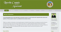 Desktop Screenshot of lincolncoassessor.com
